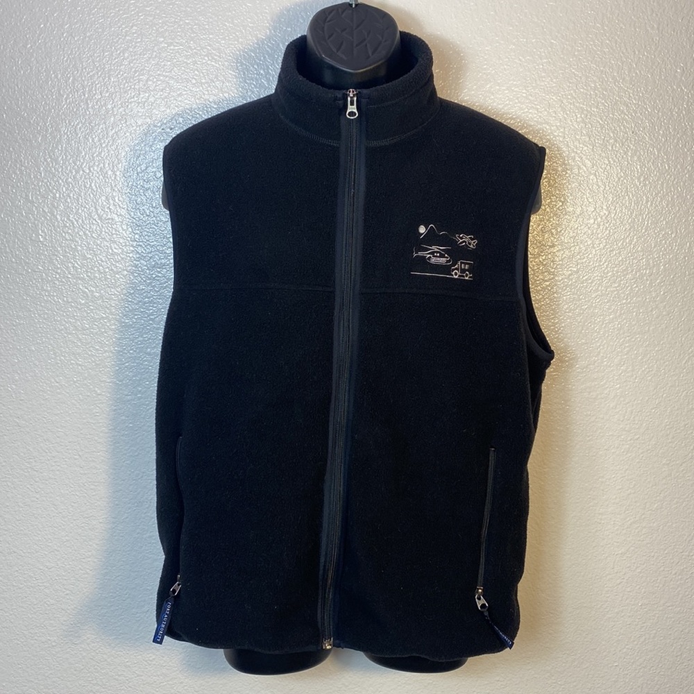 Port Authority Black Full-Zip Fleece Vest